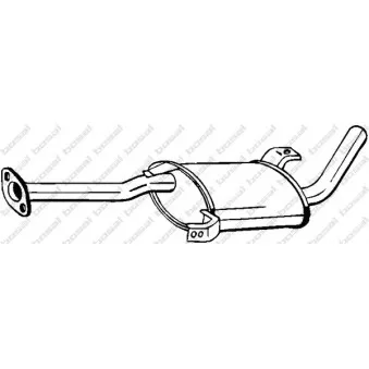 Silencieux central BOSAL 145-185
