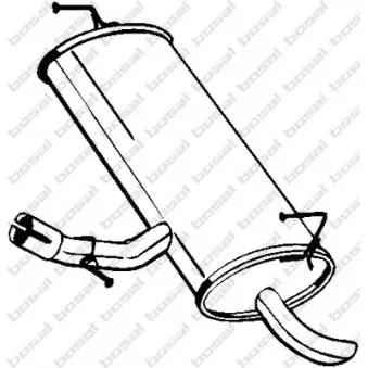 Silencieux arrière BOSAL 145-201