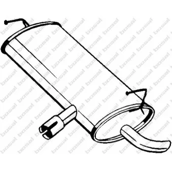 Silencieux arrière BOSAL 145-203