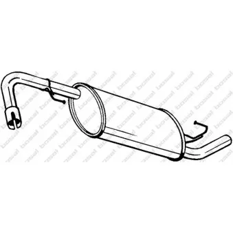 Silencieux arrière BOSAL 145-231