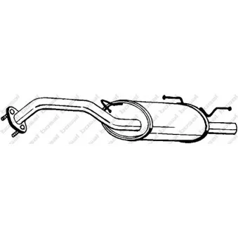 Silencieux arrière BOSAL 145-405
