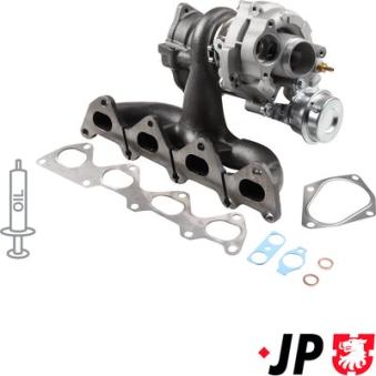 Turbocompresseur, suralimentation JP GROUP 1117403000