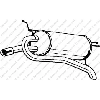 Silencieux arrière BOSAL 148-077