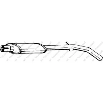 Silencieux central BOSAL 148-121