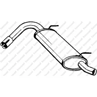 Silencieux arrière BOSAL 148-135