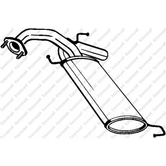 Silencieux arrière BOSAL 148-173