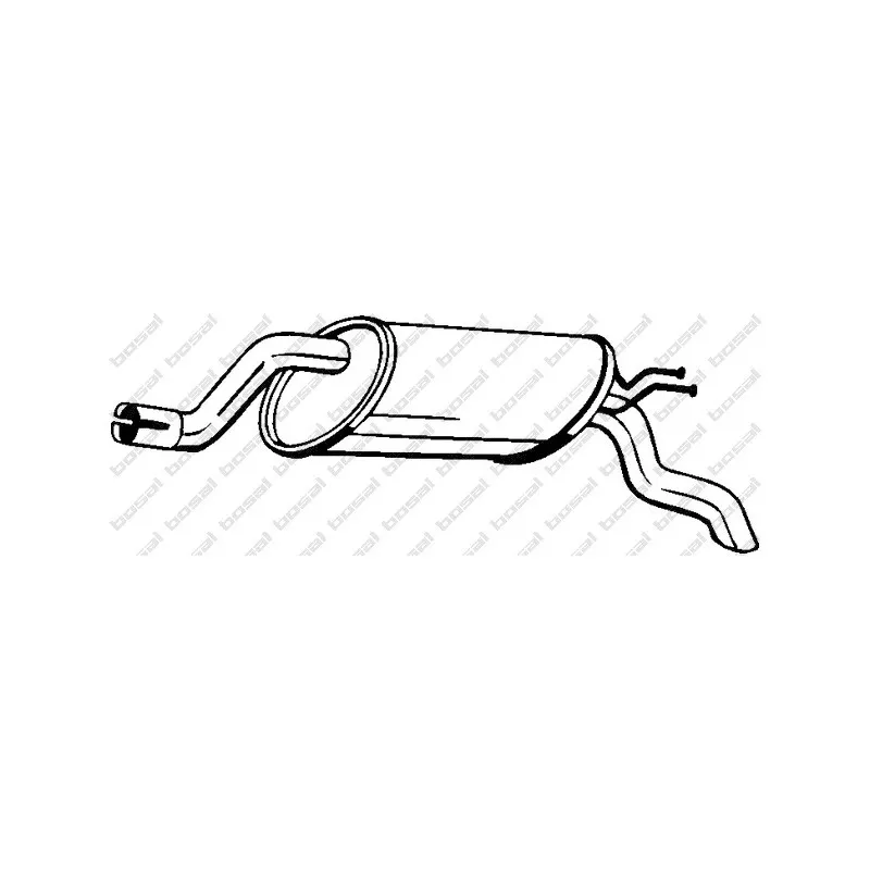 Silencieux arrière BOSAL 148-195