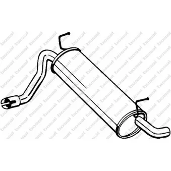 Silencieux arrière BOSAL 148-199