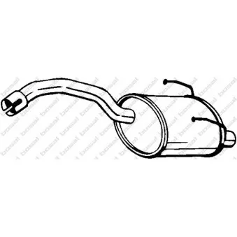 Silencieux arrière BOSAL 148-355