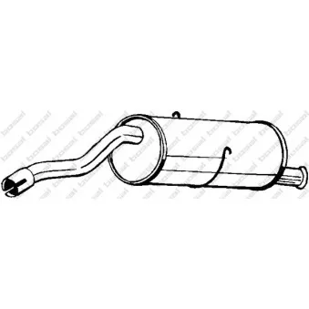 Silencieux arrière BOSAL