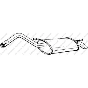 Silencieux arrière BOSAL 154-065