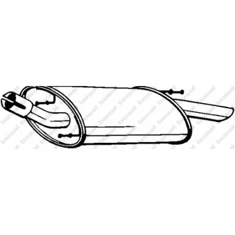 Silencieux arrière BOSAL 154-153