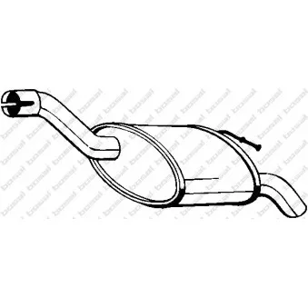 Silencieux arrière BOSAL 154-293