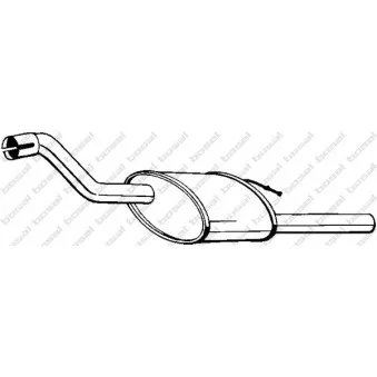 Silencieux arrière BOSAL 154-313