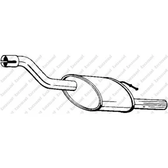 Silencieux arrière BOSAL