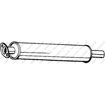 Silencieux central BOSAL 154-399