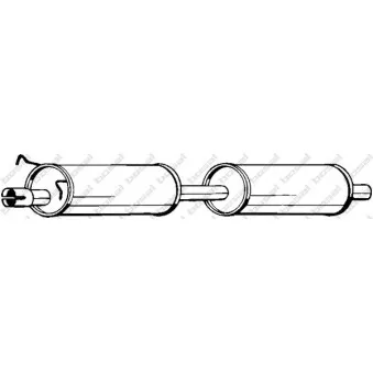 Silencieux central BOSAL 154-461