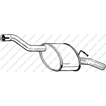 Silencieux arrière BOSAL 154-607