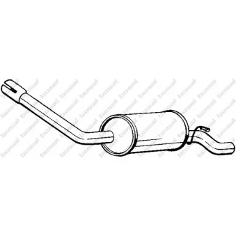 Silencieux arrière BOSAL 154-719