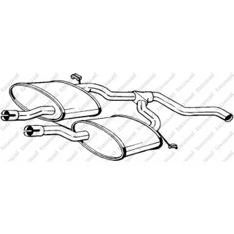 Silencieux central BOSAL 154-745