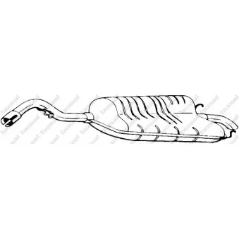 Silencieux arrière BOSAL 154-907