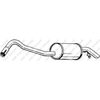 Silencieux arrière BOSAL 154-919