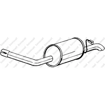 Silencieux arrière BOSAL 154-927