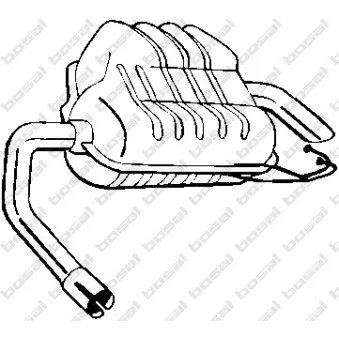 Silencieux arrière BOSAL 154-967