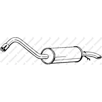 Silencieux arrière BOSAL 154-977