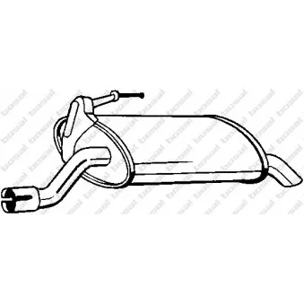 Silencieux arrière BOSAL