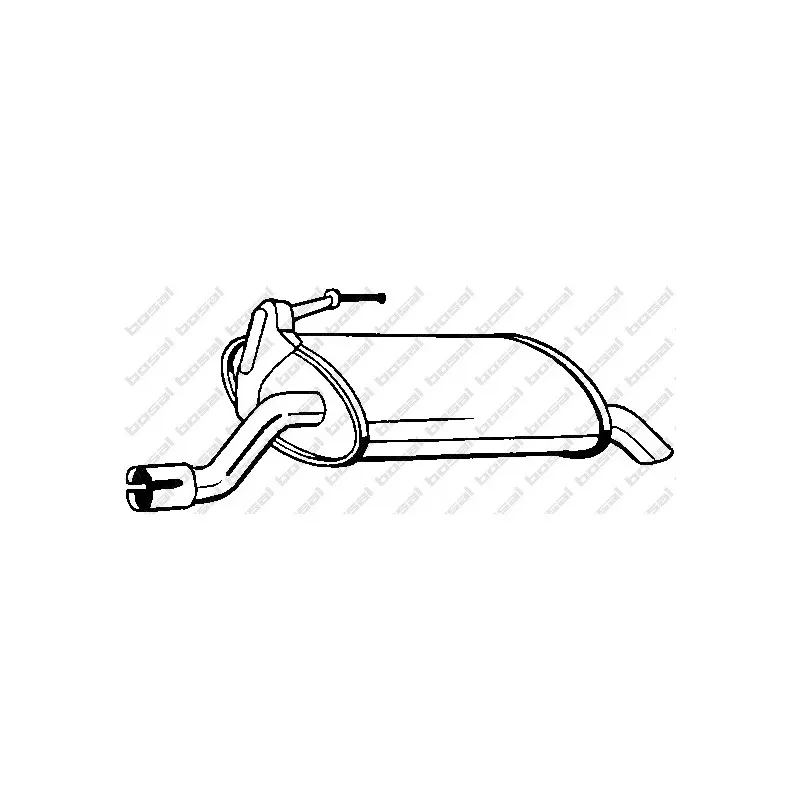 Silencieux arrière BOSAL 163-027