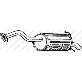 Silencieux arrière BOSAL 163-055