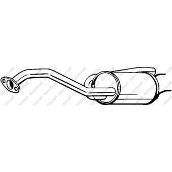 Silencieux arrière BOSAL 163-057