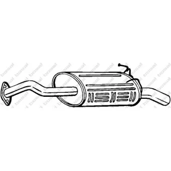 Silencieux arrière BOSAL 163-063