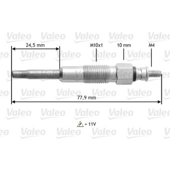 Bougie de préchauffage VALEO 345128