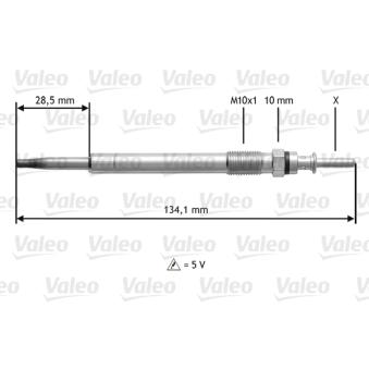 Bougie de préchauffage VALEO 345200