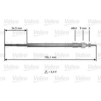 Bougie de préchauffage VALEO 345218