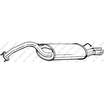 Silencieux arrière BOSAL 165-139