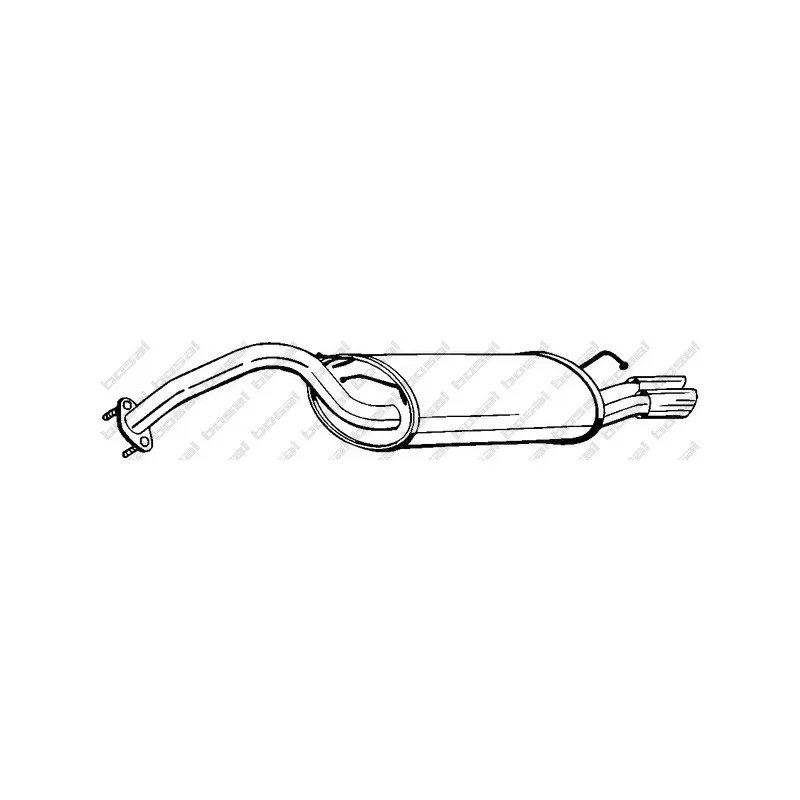 Silencieux arrière BOSAL 165-139