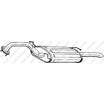 Silencieux arrière BOSAL 165-199
