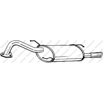 Silencieux arrière BOSAL