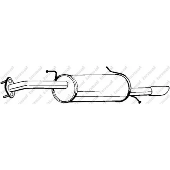 Silencieux arrière BOSAL