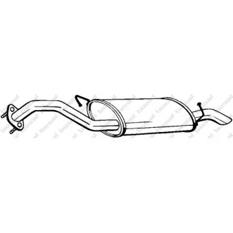 Silencieux arrière BOSAL 169-025