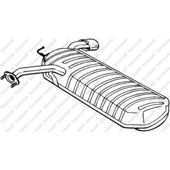 Silencieux arrière BOSAL 169-039
