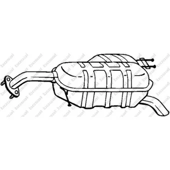 Silencieux arrière BOSAL 169-041