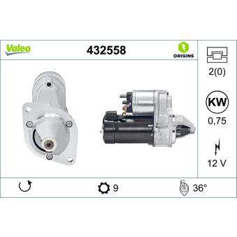 Démarreur VALEO 432558