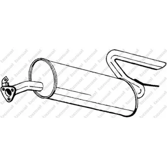 Silencieux arrière BOSAL 170-225