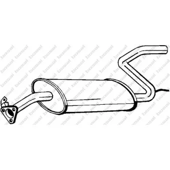 Silencieux arrière BOSAL 170-301