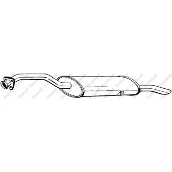 Silencieux arrière BOSAL 170-337