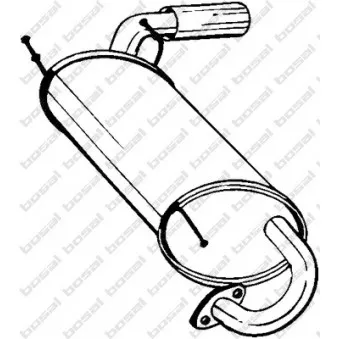 Silencieux arrière BOSAL 171-003